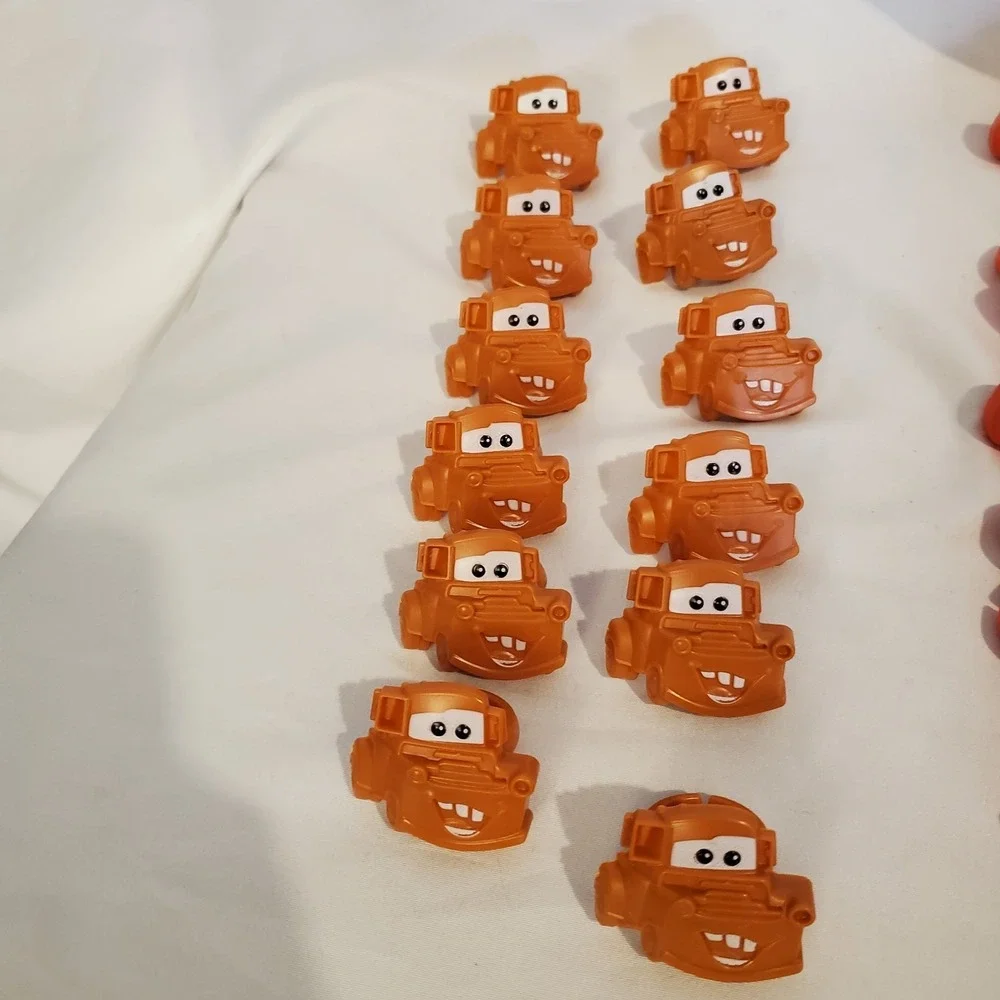 Pixar CARS Cake Cupcake Topper Mater & Lightning McQueen Cupcake Rings 12 Count